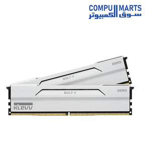 Klevv Bolt V 32GB 2x16GB DDR5 6000MHz CL28 desktop memory with AMD EXPO and XMP 3.0 support available in Egypt from Compumarts