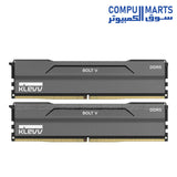 Klevv Bolt V 32GB 2x16GB DDR5 6400MHz CL30 desktop memory with AMD EXPO and XMP 3.0 support available in Egypt from Compumarts