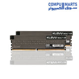 KLEVV Bolt XR 16GB (2x8GB) DDR4 4000MHz CL19 Desktop Memory Kit with XMP 2.0 Aluminum Heat Spreader Grey