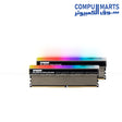 Klevv Cras Xr RGB 16GB 2x8GB DDR4 3600MHz CL18 Desktop Memory with dual RGB bars and aluminum heat spreader available in Egypt