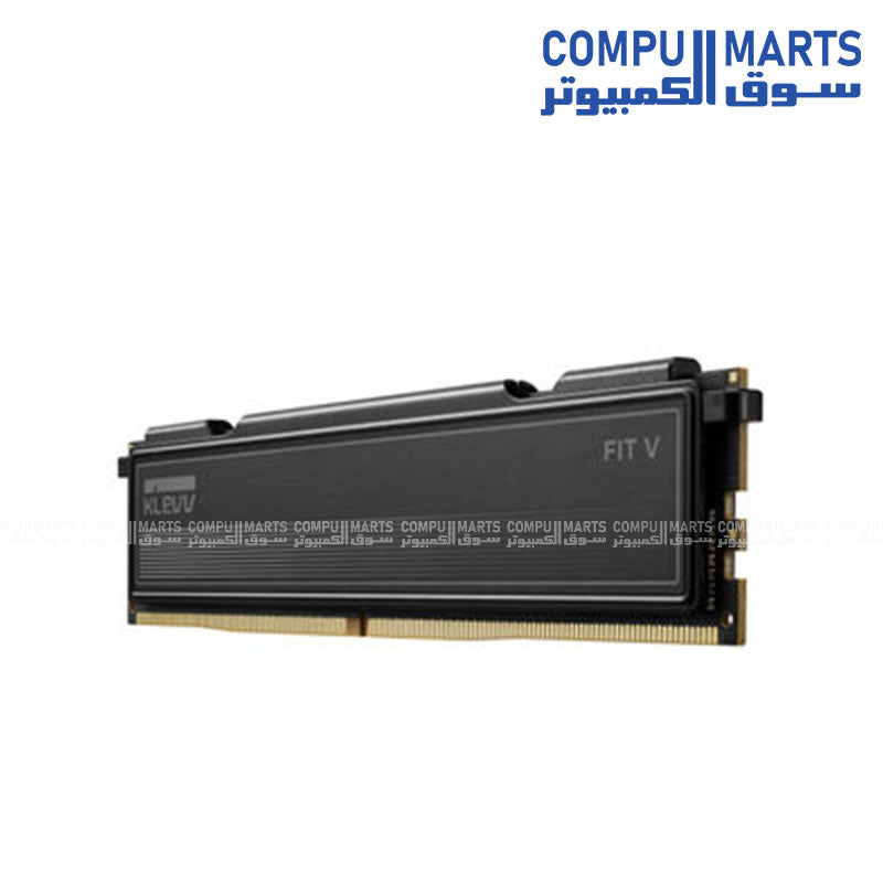 Klevv Fit V 16GB DDR5 6400MHz CL32 Desktop Memory with 288-pin UDIMM design and Intel XMP 3.0 support available in Egypt