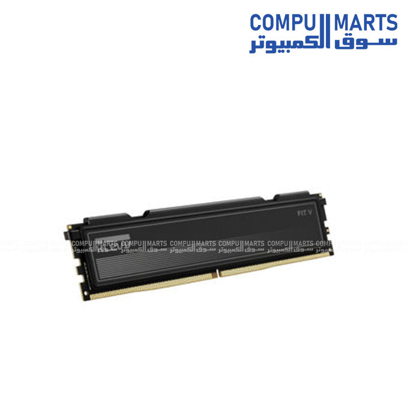 High-performance Klevv Fit V desktop memory with 16GB DDR5 capacity, 6400 MT/s tested speed, and AMD EXPO support for desktop PC upgrades