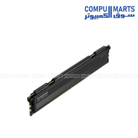 : Ultra-low profile Klevv DDR5 RAM measuring 33.21 mm with CL32 tested latency and Jet Black finish available at Compumarts