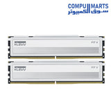 Klevv Fit V Ultimate 32GB DDR5 6000MHz CL28 white desktop memory kit with 16GBx2 modules for desktop PC upgrades in Egypt