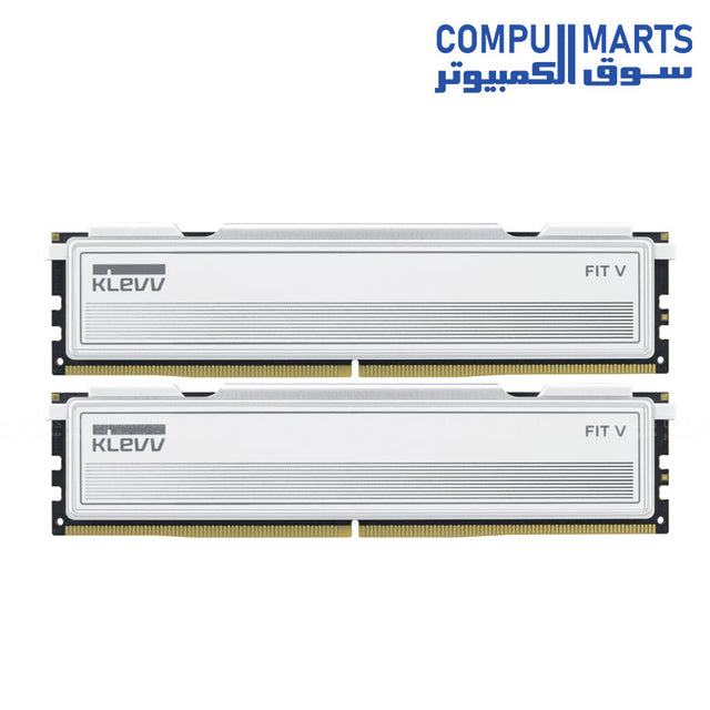 Klevv Fit V Ultimate 32GB DDR5 6000MHz CL28 white desktop memory kit with 16GBx2 modules for desktop PC upgrades in Egypt