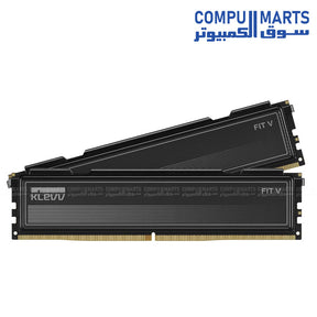 Klevv Fit V 32GB DDR5 6400MHz CL32 desktop memory kit with 2x16GB modules for desktop PC performance upgrades in Egypt