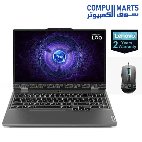Lenovo LOQ 15IAX9 83DV012AED Gaming Laptop – Core i5-13450HX – Lenovo – RTX 3050 – 15.6-inch 144Hz AI gaming laptop