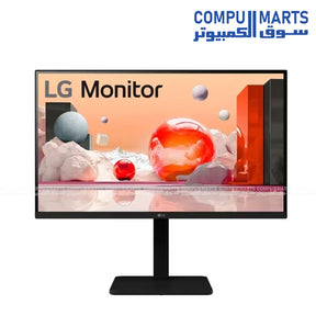 LG 27BA550-B 27 inch IPS FHD 100Hz 5ms monitor 99 percent sRGB speakers matte black general monitor Egypt