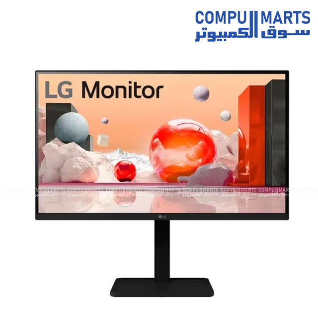 LG 27BA550-B 27 inch IPS FHD 100Hz 5ms monitor 99 percent sRGB speakers matte black general monitor Egypt