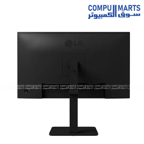 LG 27BA550-B rear ports HDMI DisplayPort USB hub adjustable stand pivot swivel tilt IPS panel connectivity Egypt