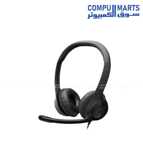 LOGITECH H390 Wired USB Type-C Headset Black with Bidirectional Microphone