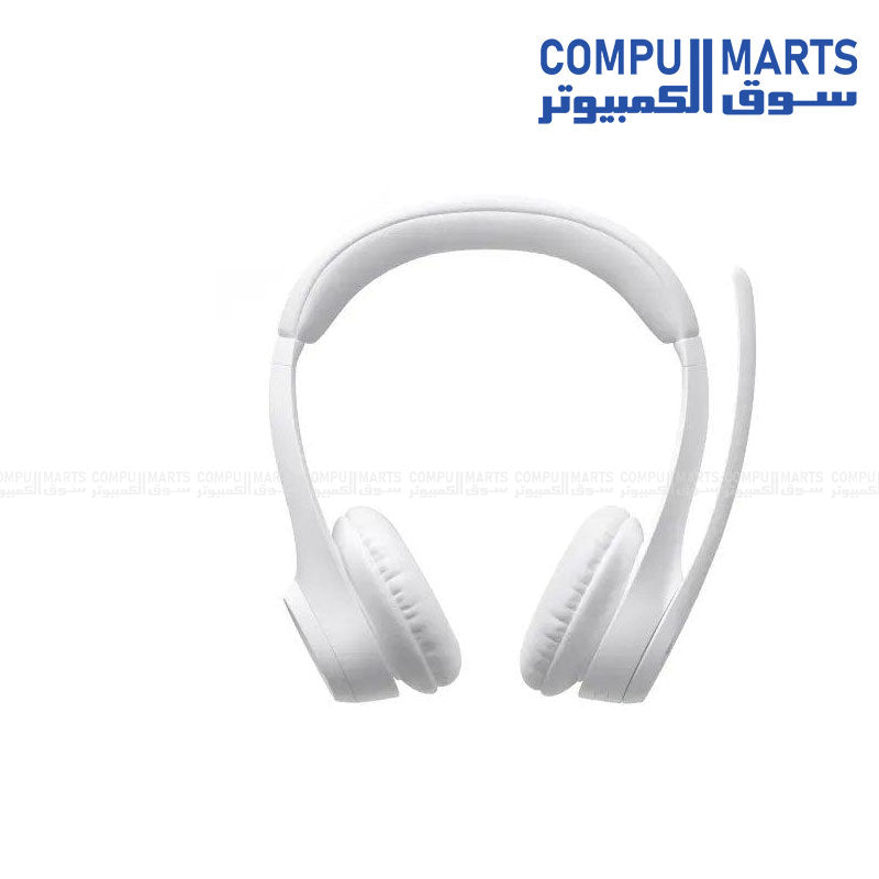 Logitech Zone 300 White wireless headset with 30 mm driver units