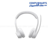 Logitech Zone 300 White wireless headset with 30 mm driver units