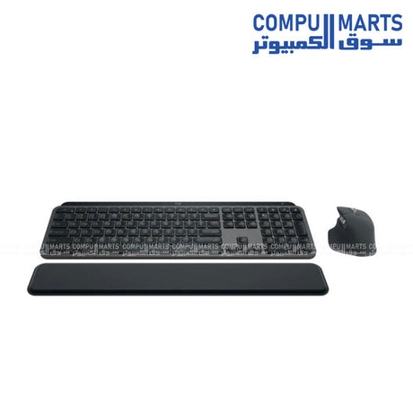 LOGITECH MX Keys S Bluetooth Combo Graphite Arabic Full-size Keyboard and Mous