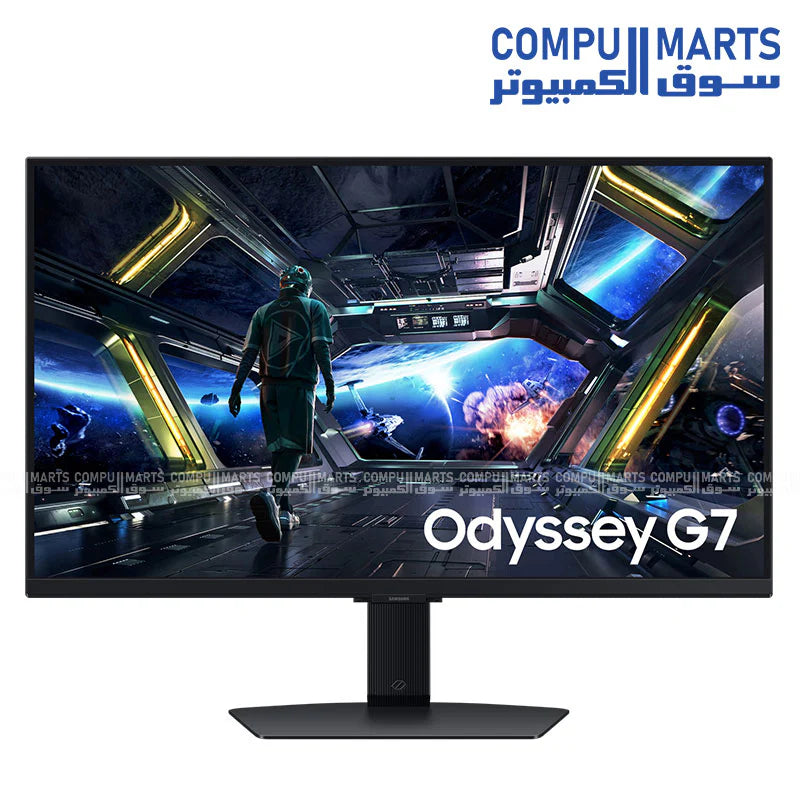 Samsung Odyssey G70D LS27DG702EUXEN 27" 4K UHD Smart Gaming Monitor – 144Hz, IPS, HDR400, HDMI 2.1, FreeSync Premium