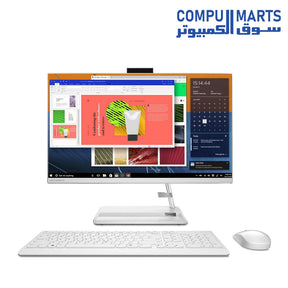Computer-Lenovo-All-in-On-INTEL-CORE-I3-RAM-4GB-256GB-SSD-23.8-INCH-WIN10-WHITE-Wireless-Keyboard-Mouse