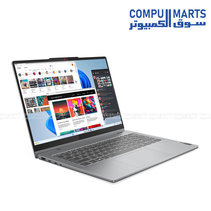 Lenovo IdeaPad 5 2-in-1 14IRH9 – Core i7-13620H – 16GB LPDDR5x – 512GB SSD – 14" WUXGA OLED Touch Laptop – Luna Grey – Windows 11 – Lenovo Digital Pen 2