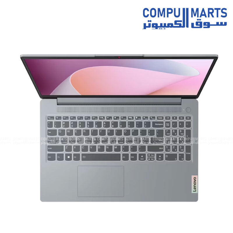 Lenovo IdeaPad Slim 3 15AMN8 laptop with AMD Ryzen 5 7520U, 16GB RAM, 512GB SSD, 15.6-inch FHD display – Grey, Egypt
