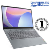 Lenovo IdeaPad Slim 3 15IRU8 82X700HRAX – Core i3-1315U – 8GB – 256GB SSD – 15.6" FHD – Arctic Grey – Arabic Keyboard