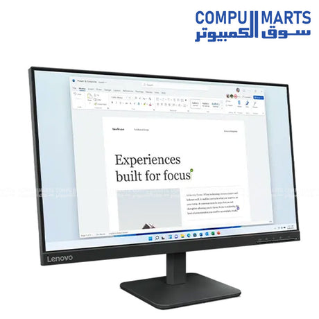 Lenovo L24-4e 23.8-inch IPS FHD 100Hz Monitor Front View