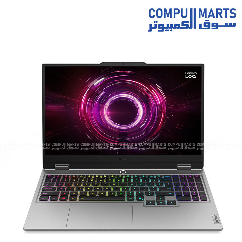 Lenovo LOQ 15AHP10 Gaming Laptop – AMD Ryzen 7 250, NVIDIA RTX 5050 8GB, 15.6" FHD 144Hz, 16GB DDR5, 512GB SSD, Luna Grey