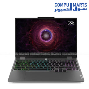 Lenovo LOQ 15ARP9 Gaming Laptop with Ryzen 5 7235HS- RTX 4050 6GB- 12GB RAM- 512GB SSD- and 15.6-inch FHD 144Hz Display - Luna Grey