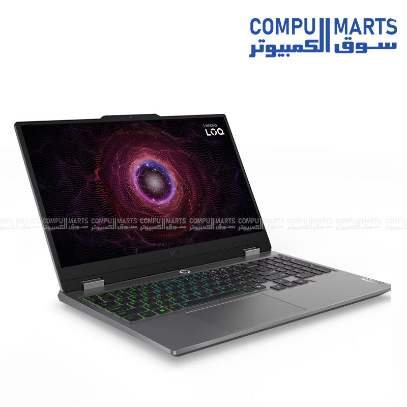 Lenovo LOQ 15ARP9 Gaming Laptop with Ryzen 5 7235HS- RTX 4050 6GB- 12GB RAM- 512GB SSD- and 15.6-inch FHD 144Hz Display - Luna Grey