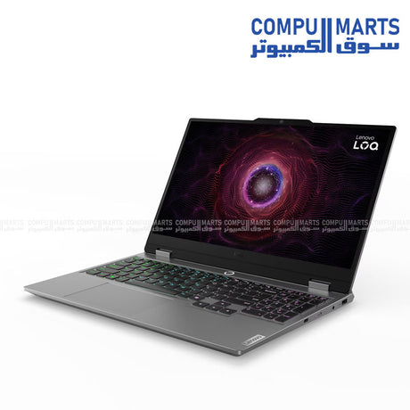 Lenovo LOQ 15ARP9 Gaming Laptop with Ryzen 5 7235HS- RTX 4050 6GB- 12GB RAM- 512GB SSD- and 15.6-inch FHD 144Hz Display - Luna Grey