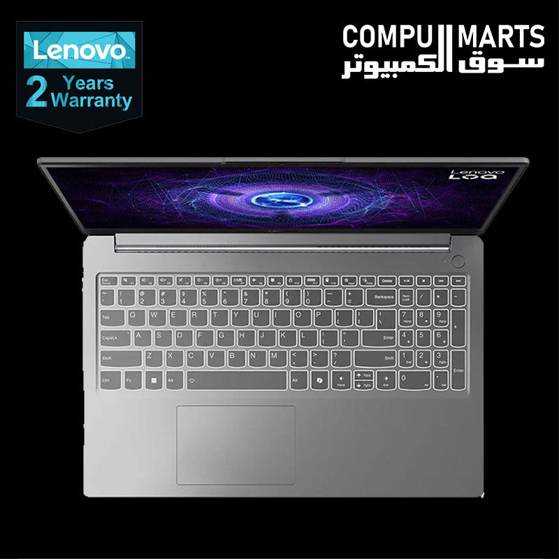 Lenovo LOQ laptop with 16GB DDR5 RAM and 512GB SSD
