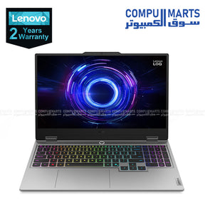 Lenovo LOQ 15IRX10 gaming laptop with RTX 5060 GPU and Intel i7-14700HX processor front view