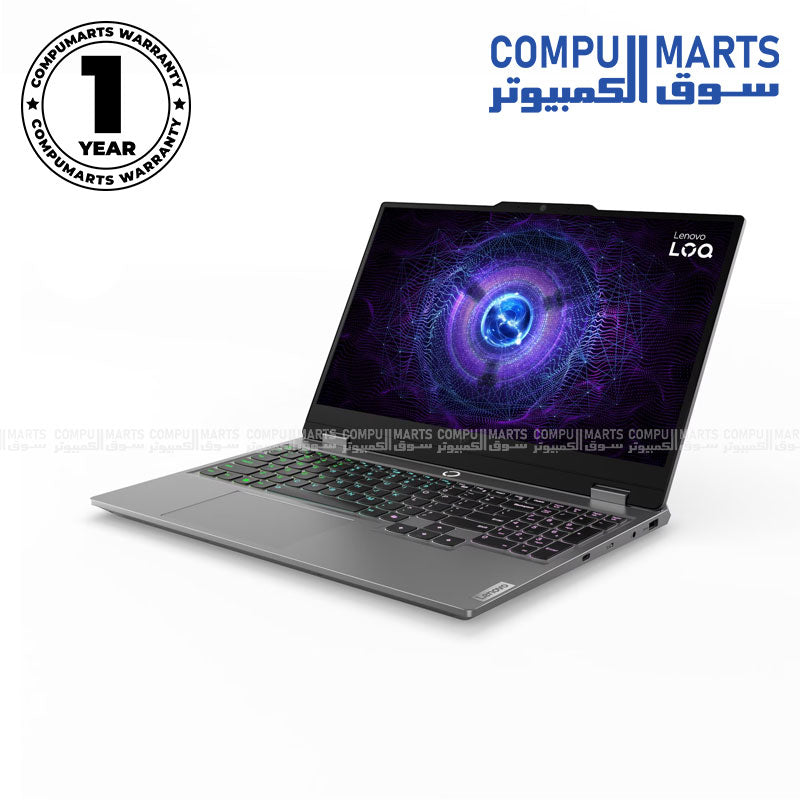 Lenovo -LOQ 15IRX9- gaming laptop - Intel Core i7-14700HX -RTX 4060 -8GB graphics