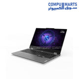 Lenovo LOQ 15IRX9 laptop featuring NVIDIA GeForce RTX 4050 6GB graphics and 512GB PCIe 4.0 NVMe SSD from Compumarts