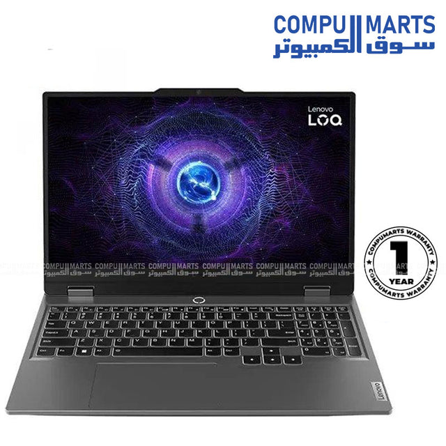 Lenovo LOQ 15IRX9 83DV00UQPS – Gaming Laptop – Lenovo – Core i5-13450HX – RTX 3050 6GB – 15.6 FHD 144Hz – AI Powered – Luna Grey