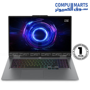 Lenovo LOQ 17IRX10 83JH00E7AX gaming laptop with Intel Core i7-13650HX, RTX 5050 8GB GDDR7, 17.3-inch 165Hz display in Egypt