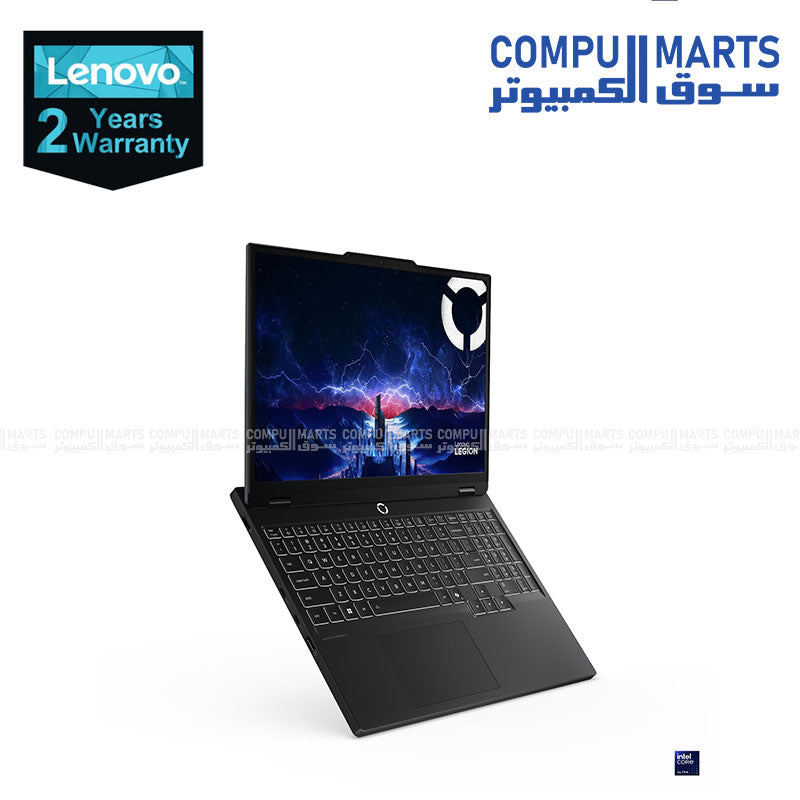 Lenovo Legion 5 15IAX10 gaming laptop with Intel Core Ultra 9 275HX, NVIDIA RTX 5070 8GB, 32GB DDR5 RAM, 1TB SSD, and 15.1-inch OLED 165Hz display in Eclipse Black.