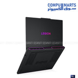 Lenovo Legion Pro 7 16IAX10H laptop featuring 64GB DDR5-6400 RAM, 1TB PCIe 4.0 NVMe SSD, and 16-inch WQXGA OLED 240Hz display