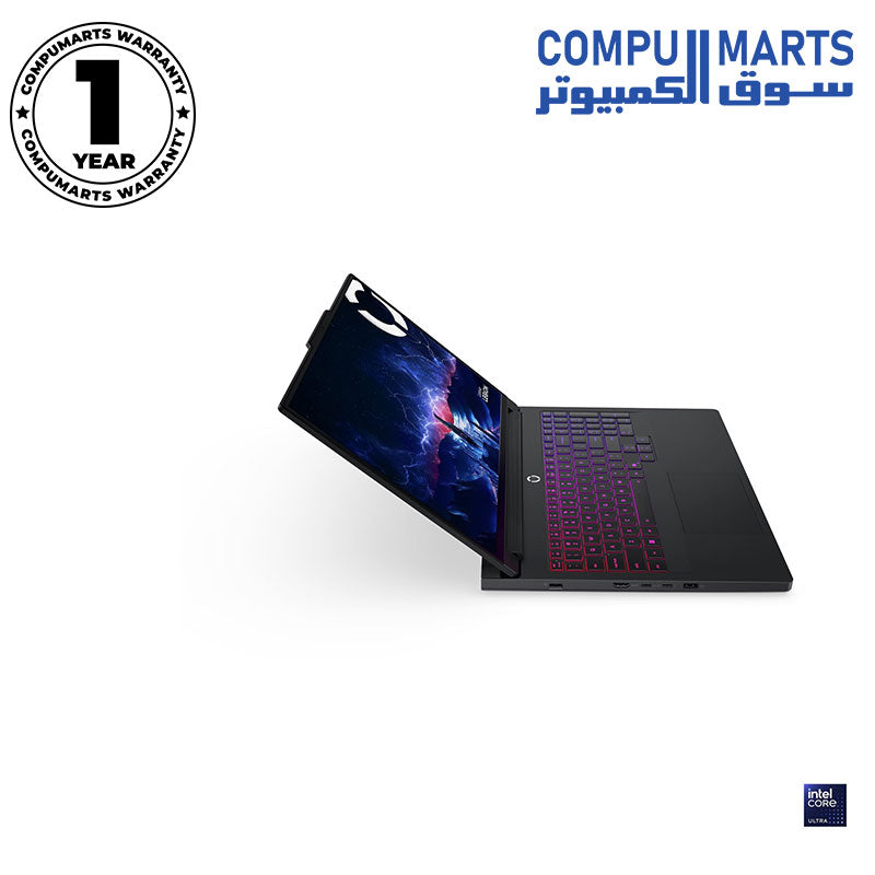 Lenovo Legion Pro 7i 16IAX10H 83F500FBIN Gaming Laptop Intel Core Ultra 9 275HX 64GB DDR5-6400 1TB PCIe 4.0 NVMe SSD RTX 5090 24GB GDDR7 16 Inch WQXGA OLED 240Hz Windows 11 Home Eclipse Black