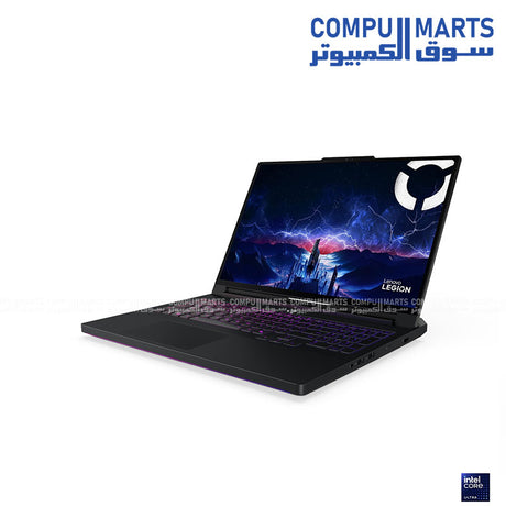 Lenovo Legion Pro 7 16IAX10H gaming notebook with Intel Core Ultra 9 275HX, RTX 5080 16GB GDDR7, 64GB RAM, and 1TB SSD
