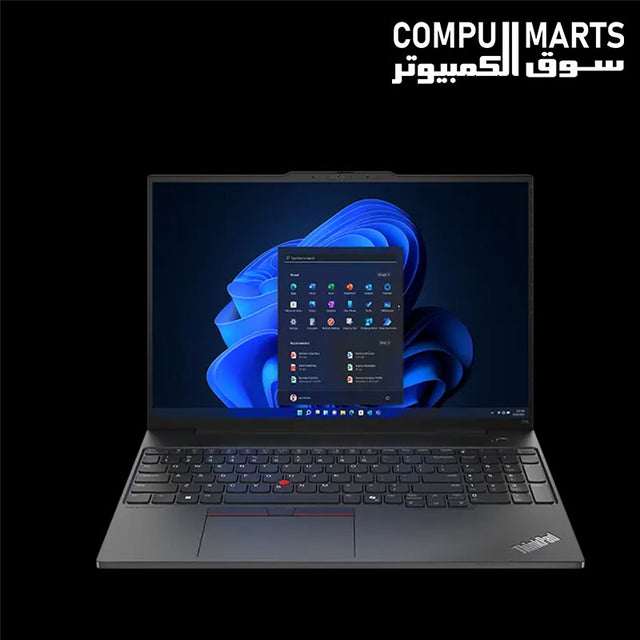 Lenovo -ThinkPad- E16 Gen 2 -aluminum -laptop -16-inch -WUXGA -IPS -display
