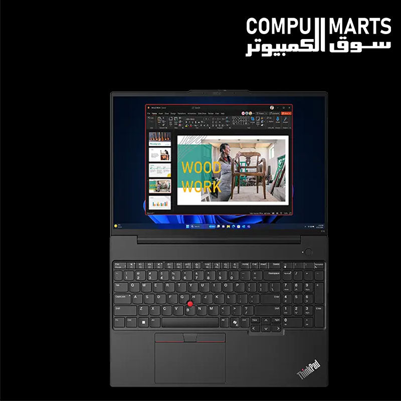 Lenovo -ThinkPad- E16 Gen 2 -aluminum -laptop -16-inch -WUXGA -IPS -display 