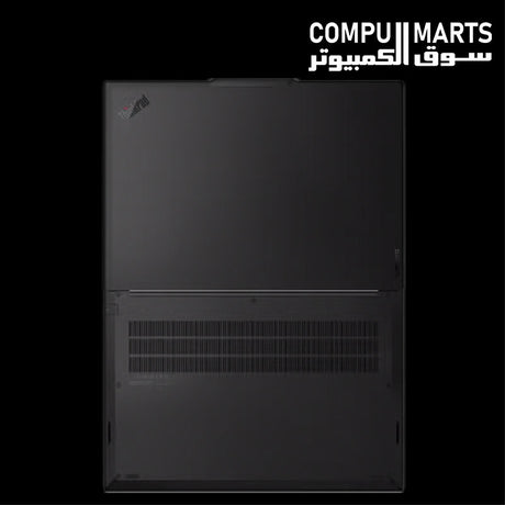 Black Lenovo ThinkPad T16 Gen 4 with English backlit keyboard and fingerprint reader
