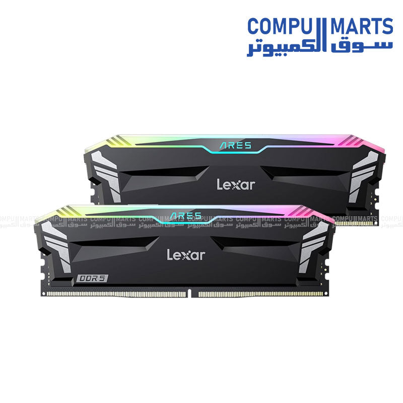 Lexar ARES RGB DDR5 32GB (2x16GB) 6000MHz CL30 Gaming RAM – Available in Egypt