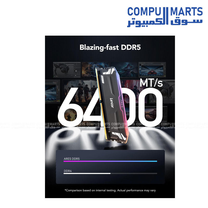 Lexar ARES DDR5 RGB 32GB 6400MHz RAM | Egypt