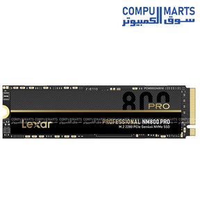 Lexar -LNM800 -512GB- NVMe- M.2 -Gen4x4- PCIe -4.0- internal -SSD on white background
