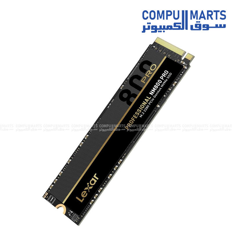 Lexar -LNM800 -512GB- NVMe- M.2 -Gen4x4- PCIe -4.0- internal -SSD on white background
