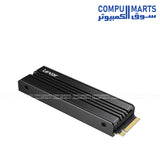 Lexar NM790 4TB NVMe SSD PCIe Gen4 M.2 2280 with heatsink 7400MB/s high speed storage drive
