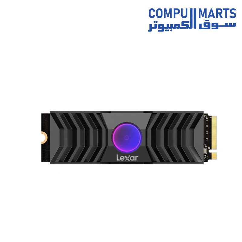 Lexar Nm1090 Pro 1TB - 2TB M2 Nvme With Heatsink RGB Fan Pcie Gen 5 Internal Solid State Drive SSD - 1TB