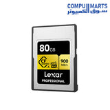 Professional-CFexpress-80GB-Memory-Card-Lexar-Type-A-Card-GOLD-Series-900MBs