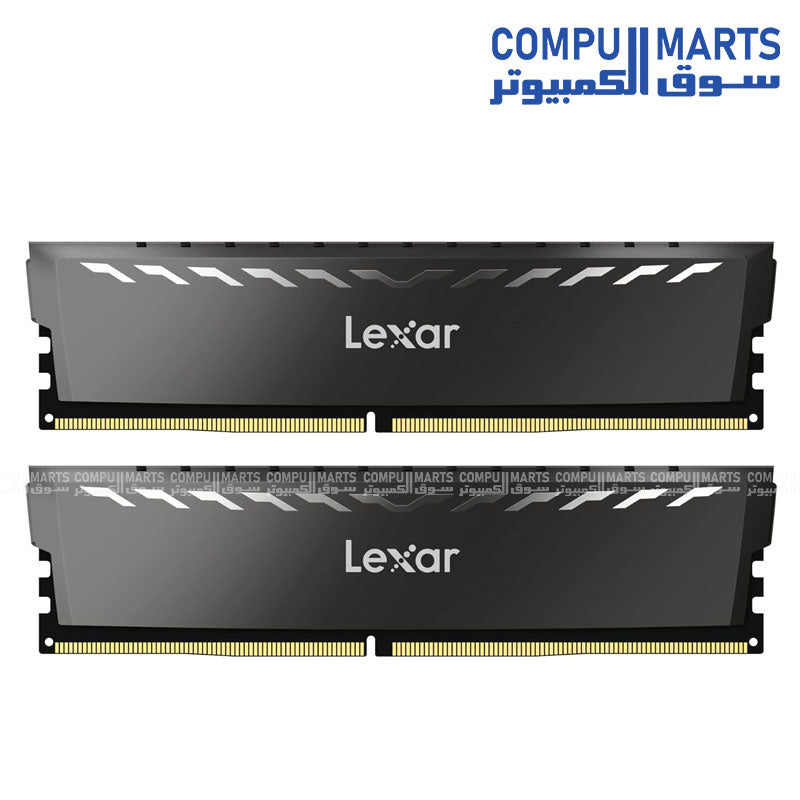Lexar THOR DDR4 RAM 32GB Kit (2x16GB) 3200 MHz, DRAM 288-Pin UDIMM Desktop Memory, XMP 2.0 High Performance Computer Memory, CL16-18-18-38, 1.35V (LD4BU016G-R3200GDXG) SUPPORT AMD