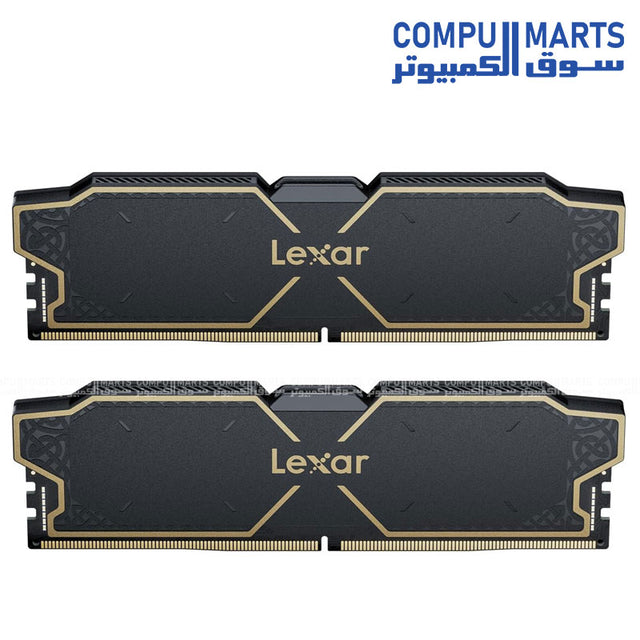 Lexar THOR OC DDR5 32GB 6000MHz CL38 Gaming Desktop Memory with Heat Spreader – Model LD5U16G60C38LG-RGD